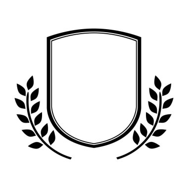 tek renkli kalkan kontur zeytin dalı ile anf bayrakları