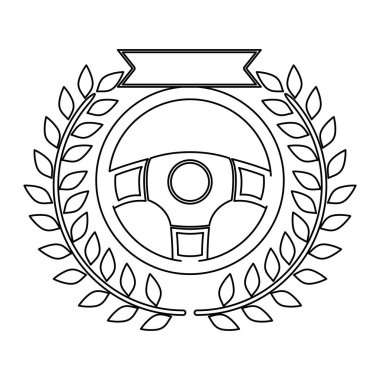 Dümen tek zeytin dalı ve kurdele ile renkli siluet ödül