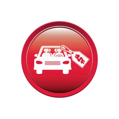 araç ve fiyat etiketi dolar olan düğme