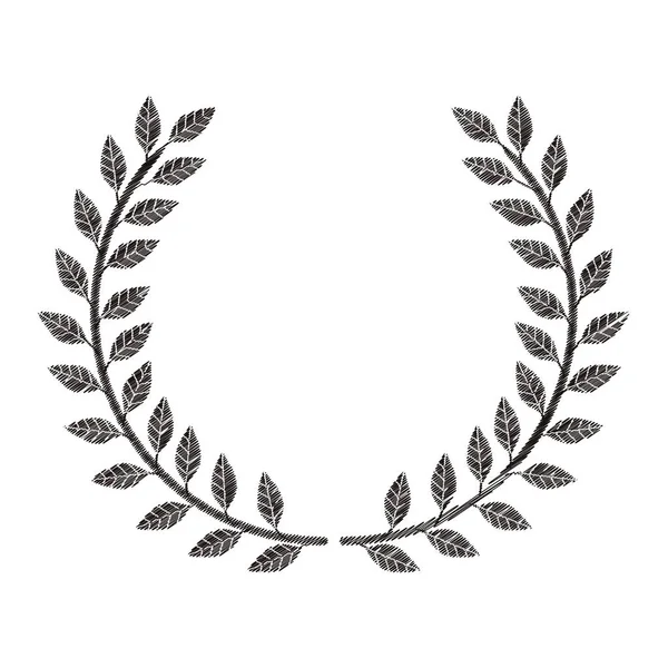 Şube zeytin tek renkli dekoratif yarım taç çizgili