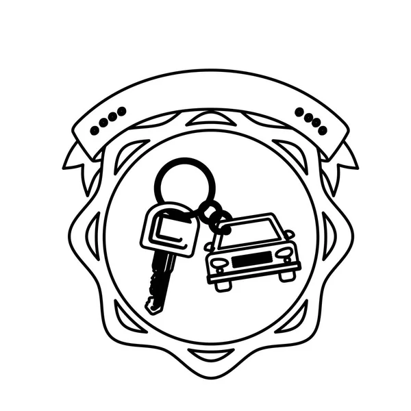 Kontur mühür Anahtarlık araba etiketi