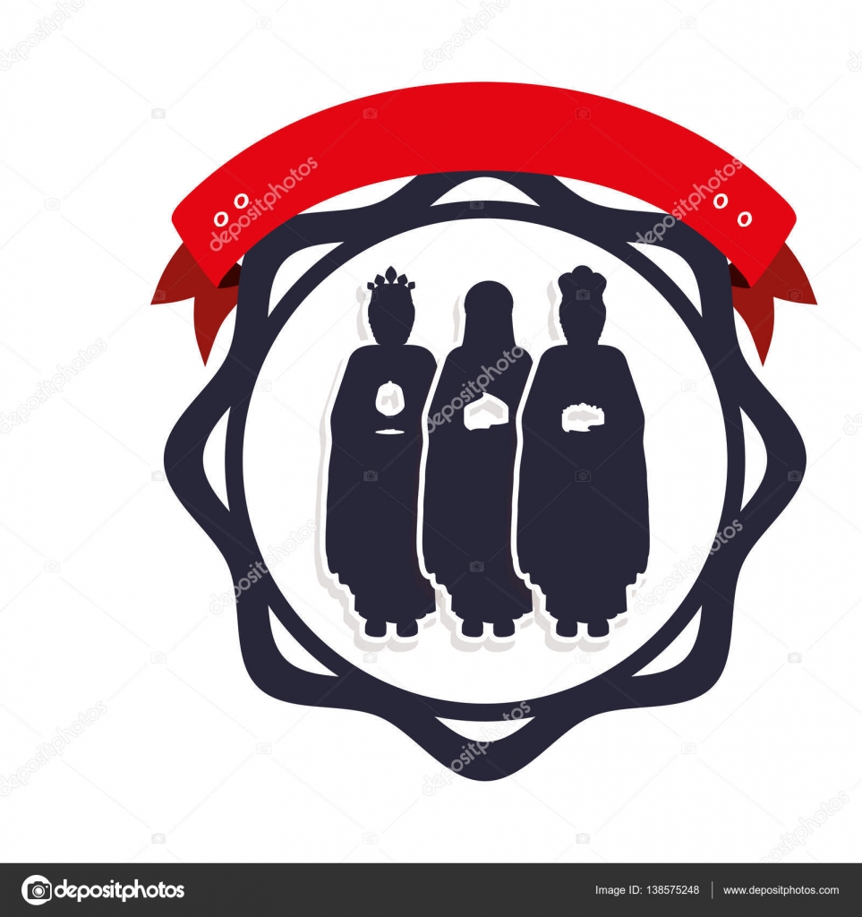 Imágenes: logo reyes magos | frontera de la silueta con los tres Reyes