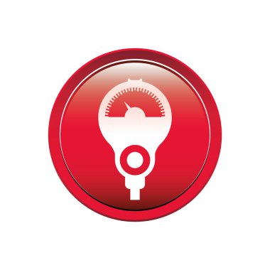 Parkmetre ile dairesel düğmesi