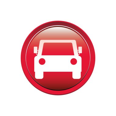 Araba kapısı dairesel düğmesi yol işareti