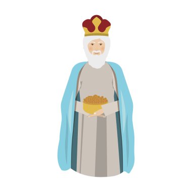 yaşlı bilge adam gaspar diz çök aşağı