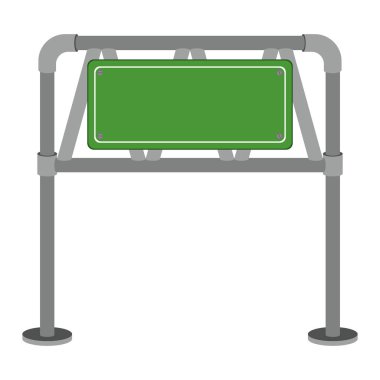 metal dikdörtgen yol tabela
