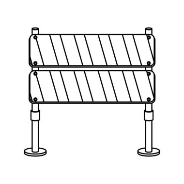 siluet sokak trafik bariyeri simgesi