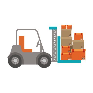 forklift kamyon kapalı paketleri ile
