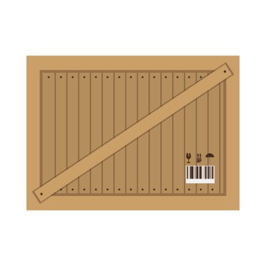 ulaşım simge için ahşap kutu