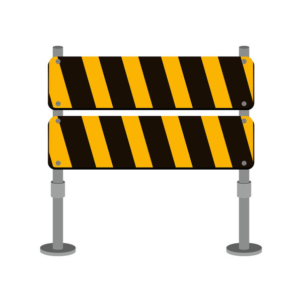 street traffic barrier icon design