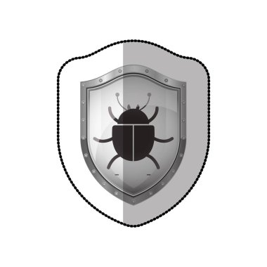 Orta gölge etiket böcek Shield