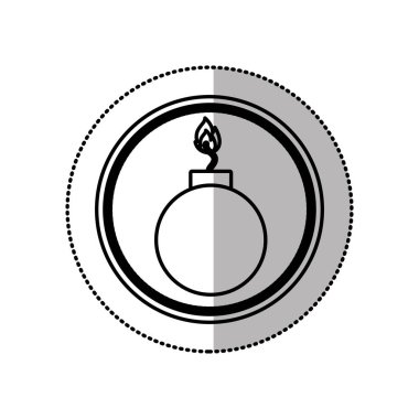 tek renkli orta gölge etiket bomba virüs daire