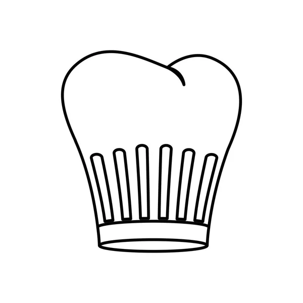 Contour des chefs chapeau avec des lignes — Image vectorielle