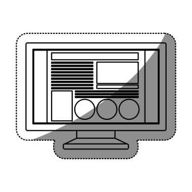 İzole bilgisayar ve Web sitesi tasarımı