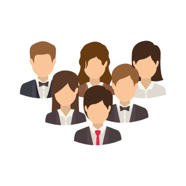 İzole iş adamları tasarım