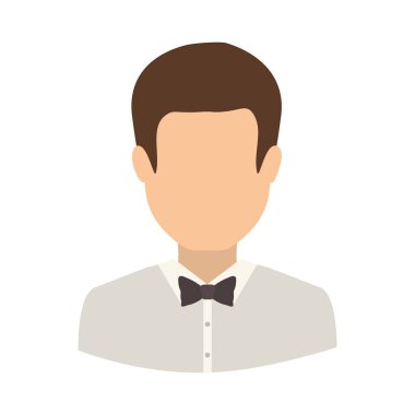 İzole avatar adam tasarım