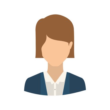 İzole avatar kadın tasarım