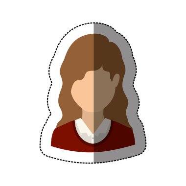 İzole avatar kadın tasarım