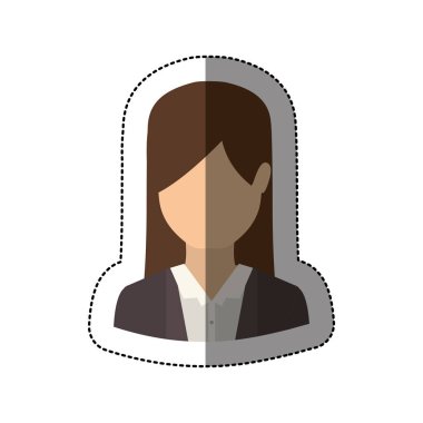 İzole avatar kadın tasarım