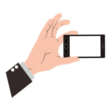 El smartphone tasarım tutarak