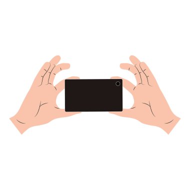 El smartphone tasarım tutarak