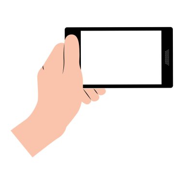 El smartphone tasarım tutarak