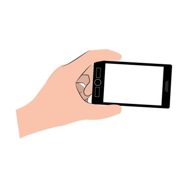 El smartphone tasarım tutarak