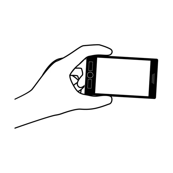 Handhaltendes Smartphone-Design — Stockvektor