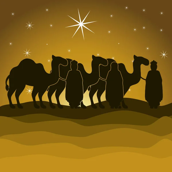 Three wise men — Stock Vector