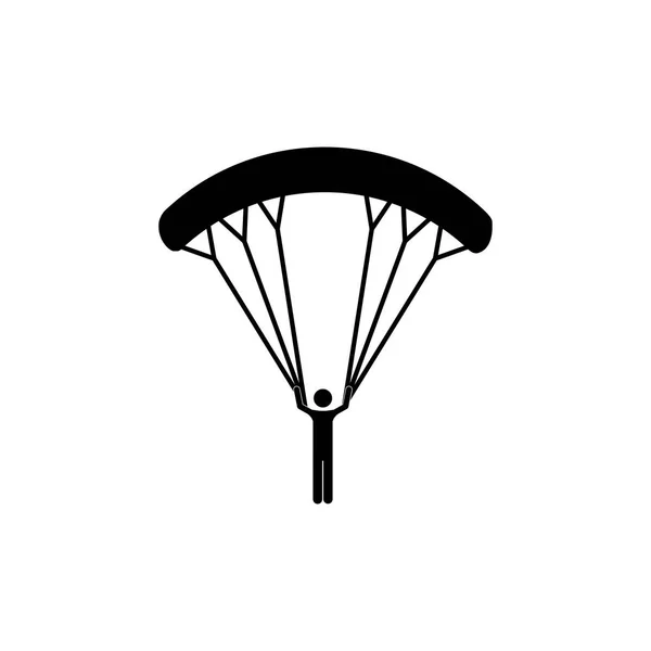 Parachutisme sport extrême — Image vectorielle