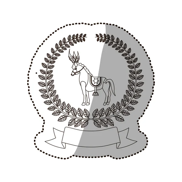 Dessin animé de cheval de cirque — Image vectorielle