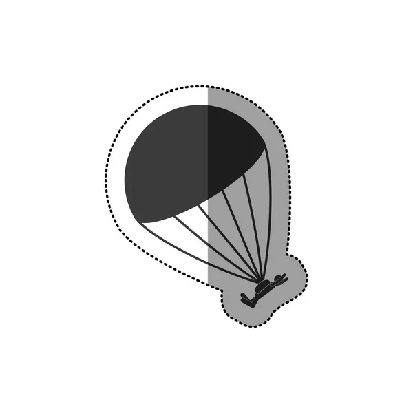 Fallschirmspringen Extremsport — Stockvektor