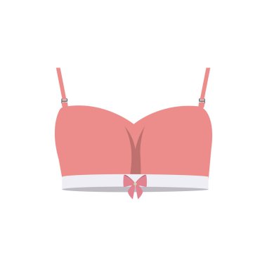 Pembe iç çamaşırı üst yay ile