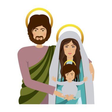 Kutsal Aile resmini yarım vücut