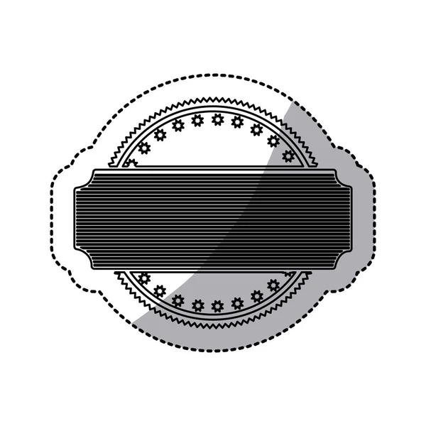 Etiqueta engomada de forma circular emblema art deco abstracto — Vector de stock