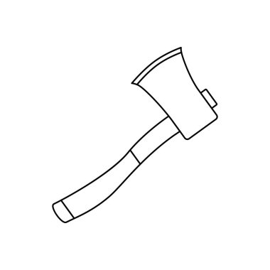 balta ile kontür hat tek renkli