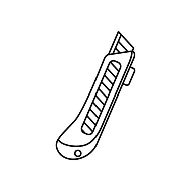 kesici ile kontür hat tek renkli