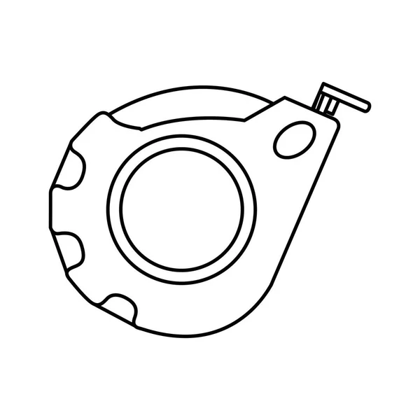 Монохромный контур с рулеткой — стоковый вектор