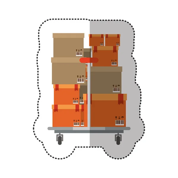 Lieferung und Logistik — Stockvektor