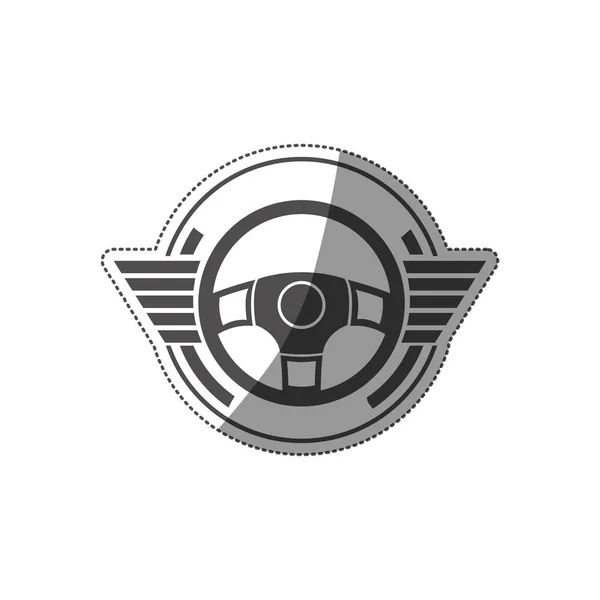 Sport automobile de course symbole — Image vectorielle