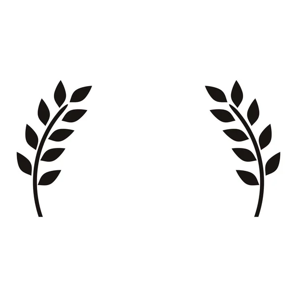 Couronne feuilles ornement — Image vectorielle