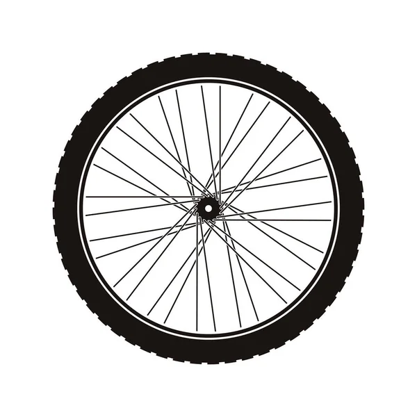 Bike wheel tire — Stock Vector