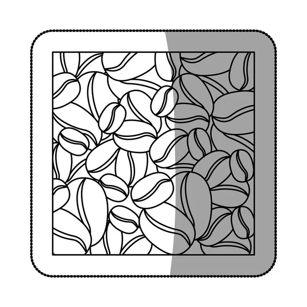 Natural Coffee beans — Stock Vector