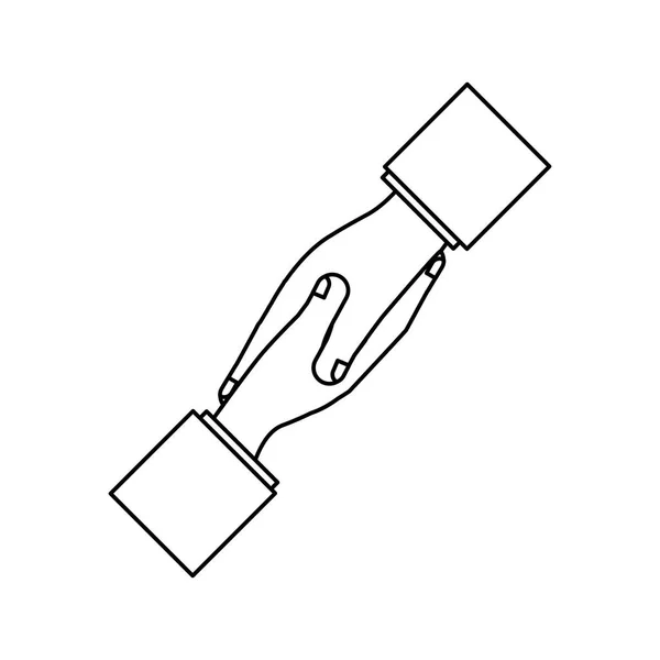 Symbol obchodní handshake — Stockový vektor