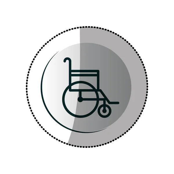 Señal de carretera para discapacitados — Vector de stock