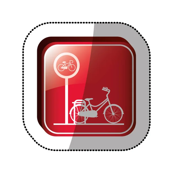Bike isolated symbol — Stock Vector