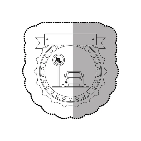 Panneau routier Handicap — Image vectorielle