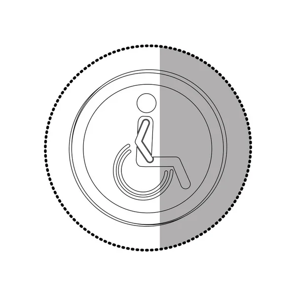 Handicap verkeersbord — Stockvector