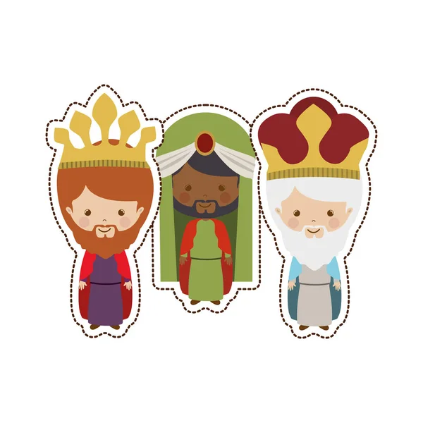 Three wise men — Stock Vector