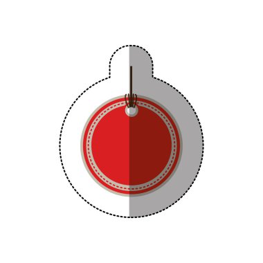 yuvarlak şekli ile orta gölge ile renk fiyat etiketi etiket